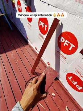 Window wrap installation ✅🔥 #window #wrap #installation #siding #roofing