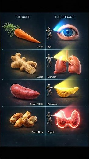 Cracking the Code: Foods That Look Like Organs #naturessecretcode #medicalvisuals
