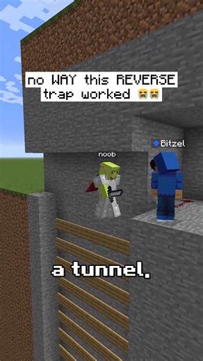 Bitzel on Instagram: "He was NOT expecting this TRAP 😀 #minecraft #gaming Bitzel on YouTube"