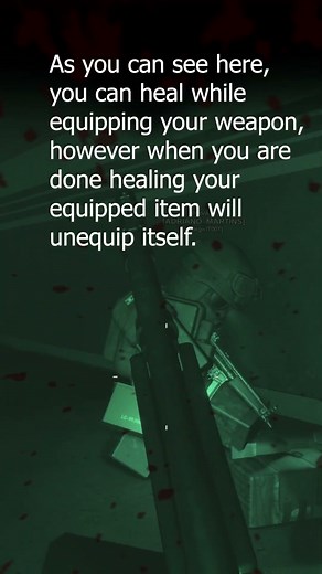 You can heal while using your weapon