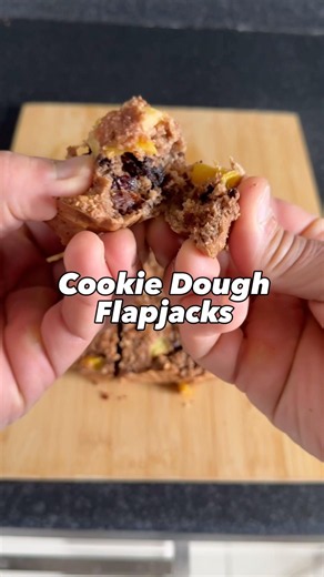 Soft Cookie Dough Flapjack #fatloss #recipe #food