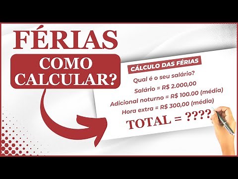Como Calcular FÉRIAS - Passo a Passo - Reforma Trabalhista