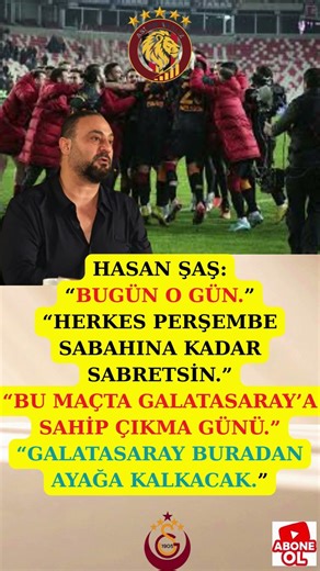 Today is the Day: Galatasaray Rises Again!