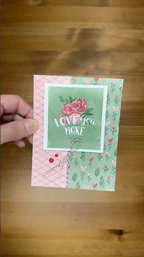Stampin’ Up! Love Notes Mix & Match DSP Valentine Card #diy #patternedpaper #papercrafting #lovecard