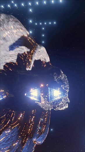 New Sci-Fi Animation Showcasing 3D Spaceship City