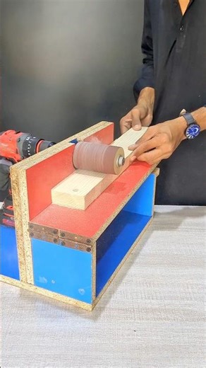 How to make a wood sanding machine from a drill machine