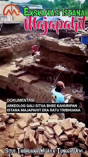 Seperti ini lokasi utama ekskavasi situs istana Majapahit era ratu Tribhuana Klinterejo Mojokerto
