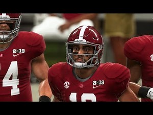 College Football Playoff National Championship! Alabama vs Clemson - NCAA Football 19 Simulation