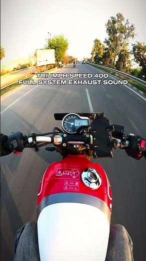 Triumph Speed 400 Mind blowing exhaust sound .. #triumph #speed400 #exhaustsound