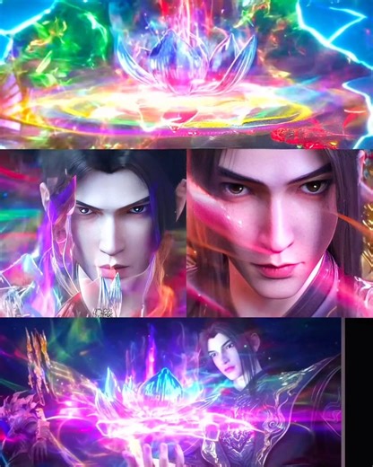 Xiao Yan's real power of Angry budhha lotus at 2 star duos Sheng🔥 #donghua #btth #shorts