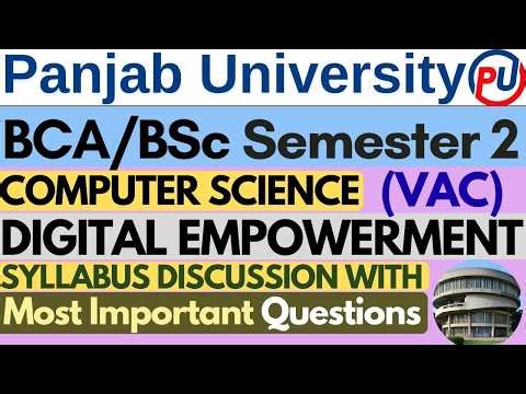 Digital Empowerment | BCA Semester 2 Computer Science | BSc Sem 2 Computer Science