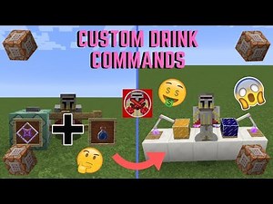 Command Block Tutorial #54: Custom Drink Commands in Minecraft (1.14+)