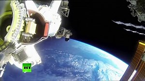 Amazing footage of astronauts walking on the International Space Station