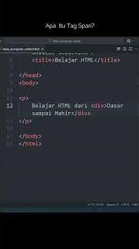 What Is the Span Tag in HTML? Its Important Function! #learnhtml #htmlbeginner