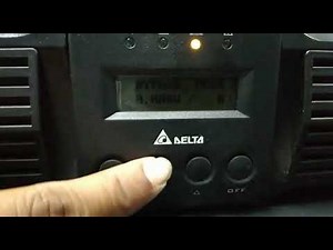 DELTA RT-6 KVA ups testing process
