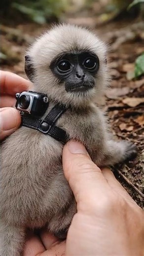 Monkey POV Camera 😳 Jungle Life Like NEVER Before! 🐒📹#wildlife