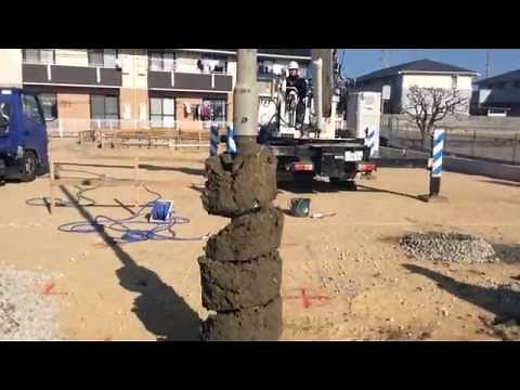 Hy SPEED(ハイスピード)工法 軟弱地盤対策 地震時の液状化にも強い サンドドレーン効果 天然砕石を利用 地盤保証はジャパンホームシールド 地盤改良 地盤補強工事