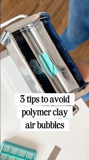 Top tips for reducing air pockets in your polymer clay! 😊 Got any others you find helpful?