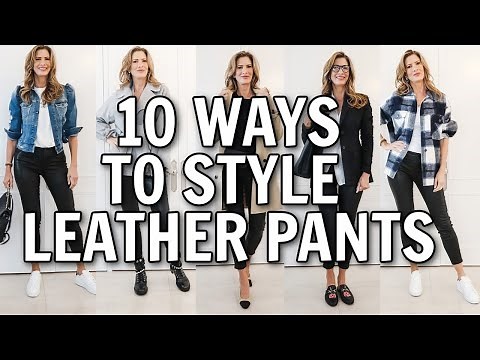 How To Style Leather Pants | Casual to Dressy Try On