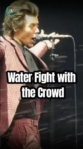 What Happens When a Fan Throws Water on Harry Styles?