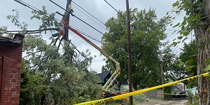 TFRD rescues man trapped in bucket truck, hit by tree