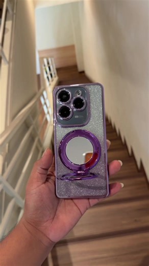 Uda restock ni Case glitter mirror stand for Infinix nya #caseinfinix #casinginfinix