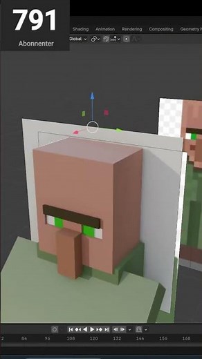 How to Design a Minecraft villager in blender #stream #minecraft #blender3d