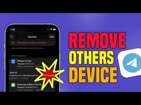 Remove Other Device on Telegram || Tech Wash