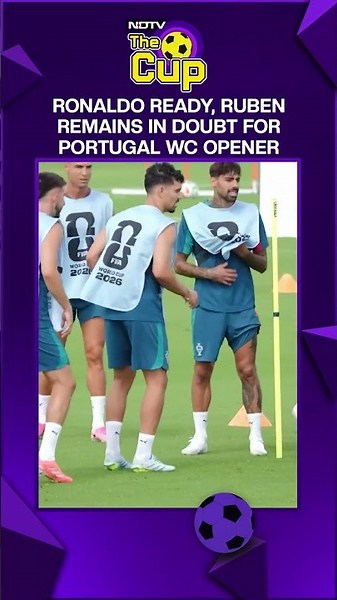 Cristiano Ronaldo Trains As Portugal Prepare For Their FIFA World Cup 2026 Opener