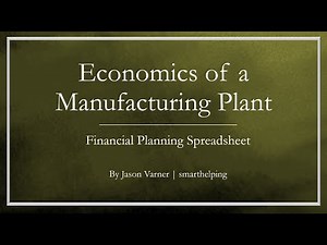 Manufacturing Plant 3-Statement Financial Model in Excel