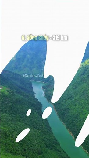 15 09 Top 10 longest rivers in Vietnam #reviewtravel #top10 #song #dainhat #vietnam