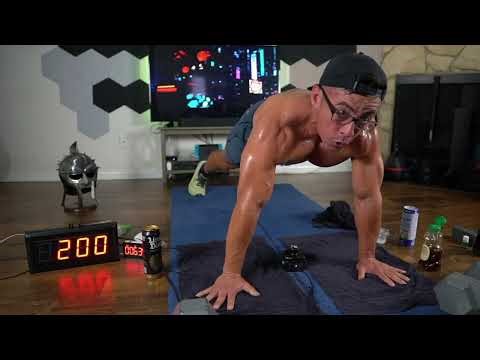 1,265 consecutive pushups & 48 minute plank