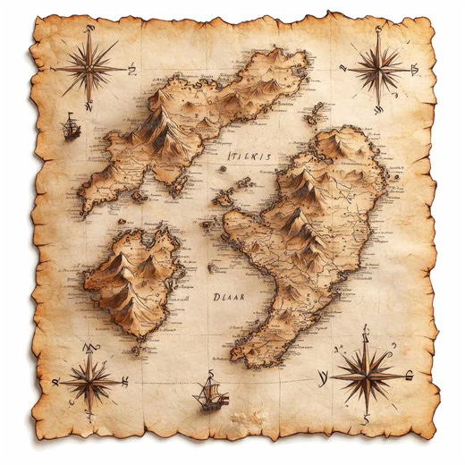 12 Vintage Treasure Map Clipart, Watercolor Old World Map, Printable Clipart, Pirate Adventure, Digital Download, Scrapbooking,junk Journals - Etsy