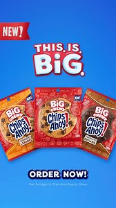 58 reactions | It's a bird! It's a plane! It's a… really big cookie. Have you spotted the new Chips Ahoy! Big Chewy yet? | Chips Ahoy! | Facebook