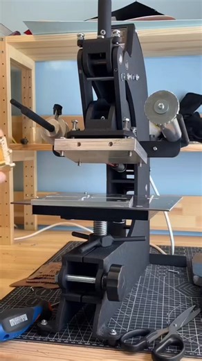 Master's stamp bookplate embossing. #HandmadeLeather #LeatherArt #CraftedWithLove #leathergoods #leathercraft #leather #wallet #handmade #madeinusa #workshop #minimalist #asmr #CustomLeather #ArtOfLeather #LeatherDesign #VintageLeather #LeatherWorkshop #usa #unitedstatesofamerica | Leather Craft