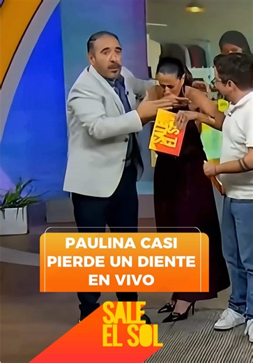 ¡Nuestra querida @Paulina Mercado casi pierde un diente en vivo! 😱🚨🦷💃🏻☀️📺 #SaleElSol #DetrásDeSES