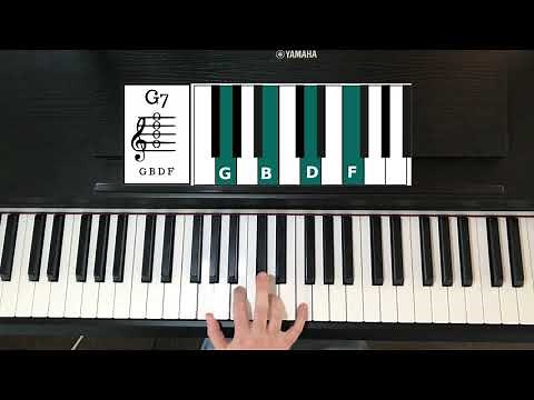 Play G7 Chord On Piano - How To