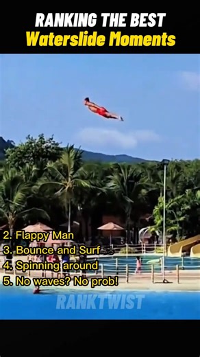 💥 RANKING THE BEST WATERSLIDE MOMENTS 😭🤣 | Epic Flip & Splash! #funny #viraltrend #foryou