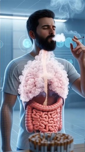 What Smoking Does to Your Lungs | Healthy vs Damaged Lungs in 3D #SmokingEffects #LungDamage #Smoker