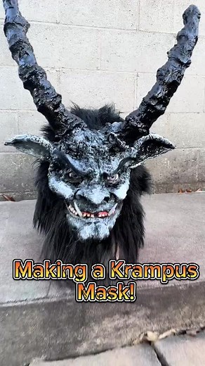 DIY Krampus Mask #krampuslauf #krampus #diy