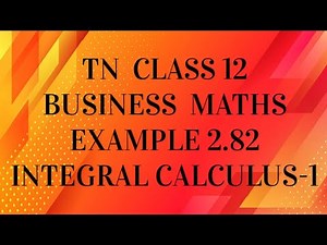 TN 12th Business maths chapter 2 example 2.82