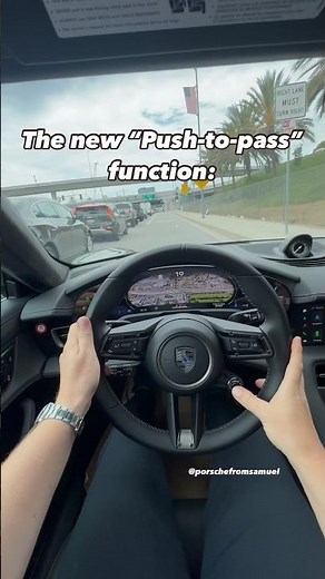New “ Push-to-pass” function on Porsche Taycan Turbo GT! #taycan #porschetaycan #taycanturbo