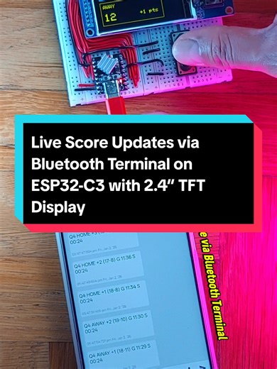 Live Basketball Game Score Updates with ESP32-C3