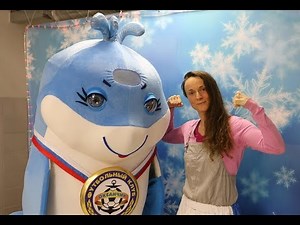 The Dolphin mascot costume of the kids football team