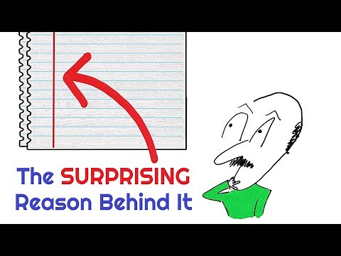 Why Papers Have These Red Lines? The REAL Reason Why Notebooks Have Margins.