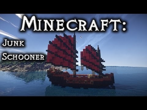 Minecraft: Chinese Ship Tutorial (Junk Schooner Rig)