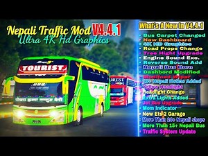 New Nepali Traffic Mod For Bussid V4.4.1😍 || Nepali Traffic Mod For Bus Simulator Indonesia Game 😊