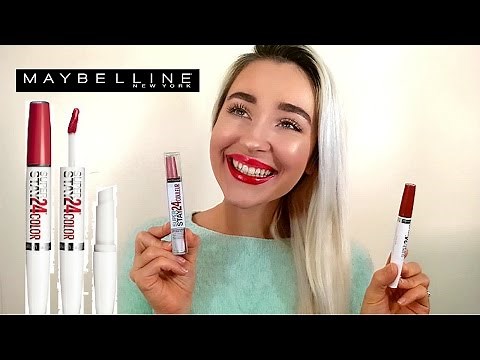MAYBELLINE SuperStay 24 Lip Color Review