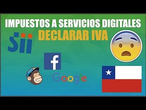 Declarar IVA de servicios digitales | Formulario 29 | SII Chile