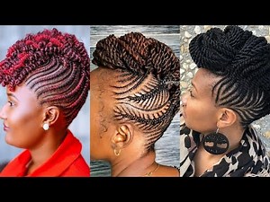 2021🔥🔥 MOST BEAUTIFUL TWIST BRAIDED MOHAWK CORNROW HAIRSTYLES FOR BLACK WOMEN || STYLISH TREND💃💃